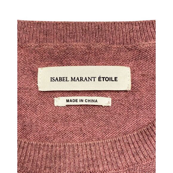 Isabel Marant Étoile Side Slit Jumper in Pink Cotton - Picture 4 of 5